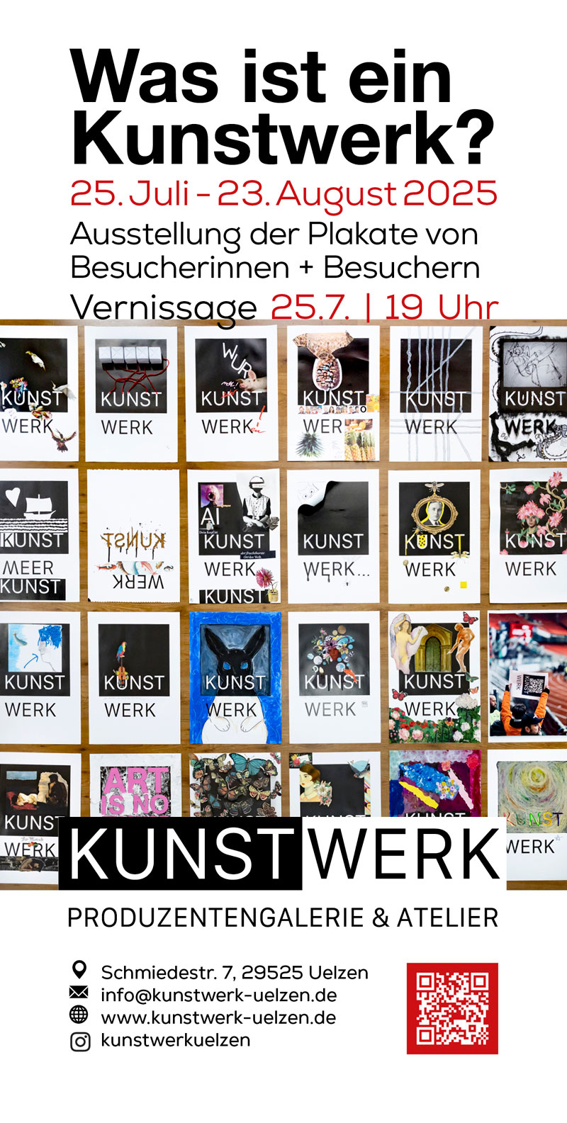 Was ist ein Kunstwerk?, Ausstellung zur öffentlichen Plakataktion im KUNSTWERK Uelzen