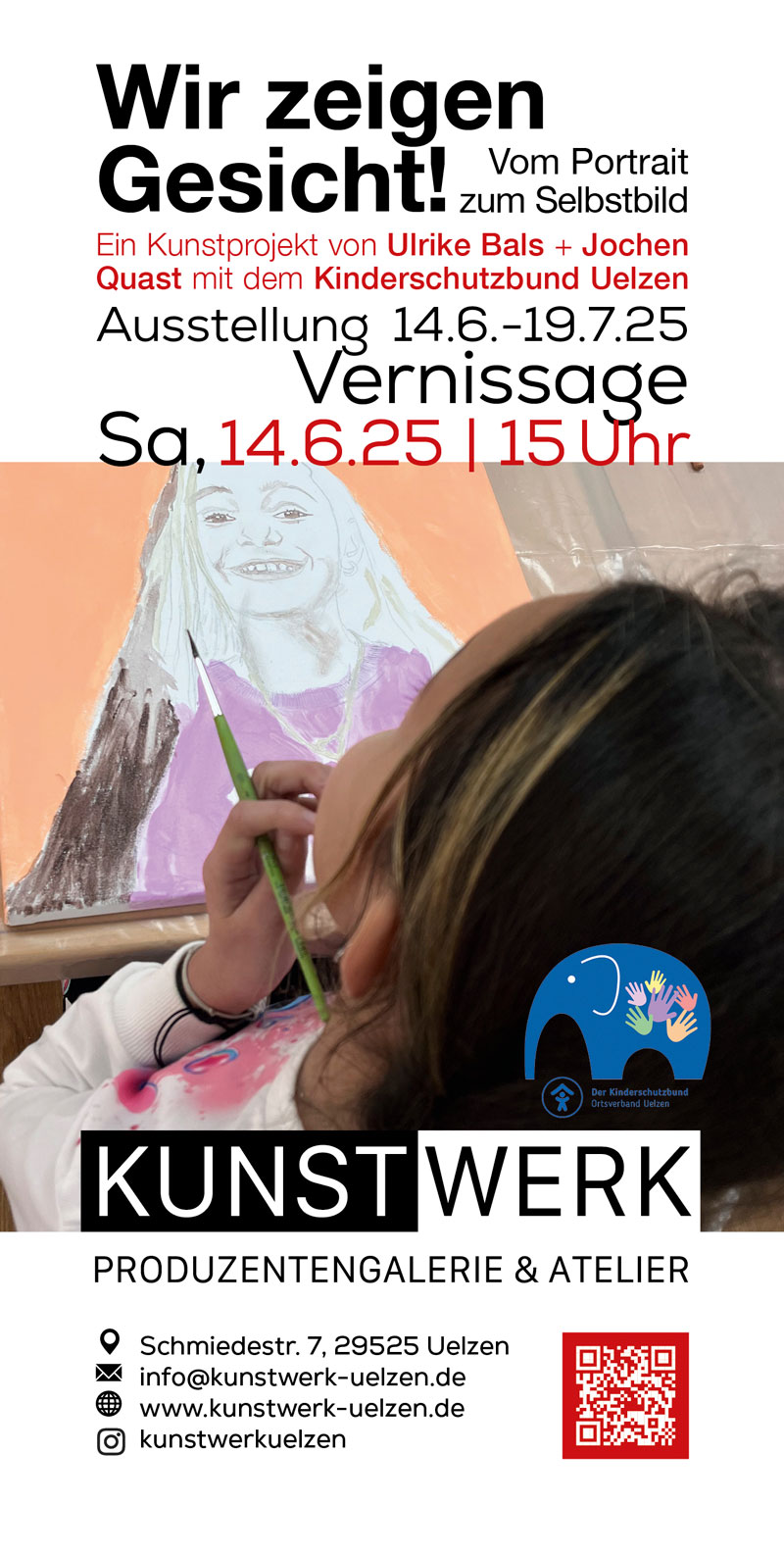 Wir zeigen Gesicht! Vom Portrait zum Selbstbild, Ausstellung im KUNSTWERK Uelzen